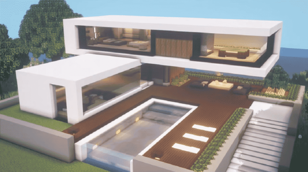 Desain Rumah Minecraft Mewah
