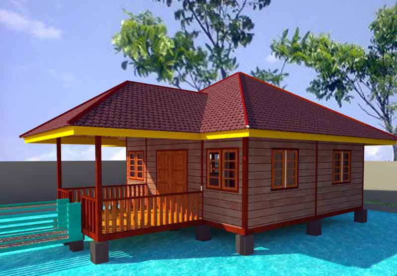 Desain Rumah Panggung Kayu