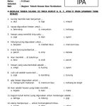 Soal Ipa Kelas 3 Semester 1