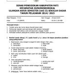 Soal Agama Kelas 1 Semester 2