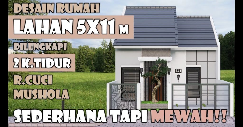 Desain Rumah 6×11 1 Lantai