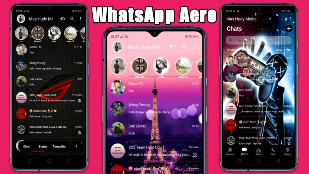 Download WhatsApp Aero Terbaru APK Mod yang Asli