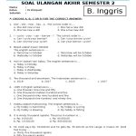 Soal Uas Bahasa Indonesia Kelas 2 Semester 1