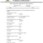 Soal Uts Matematika Kelas 4 Semester 2
