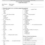 Soal Bahasa Inggris Kelas 4