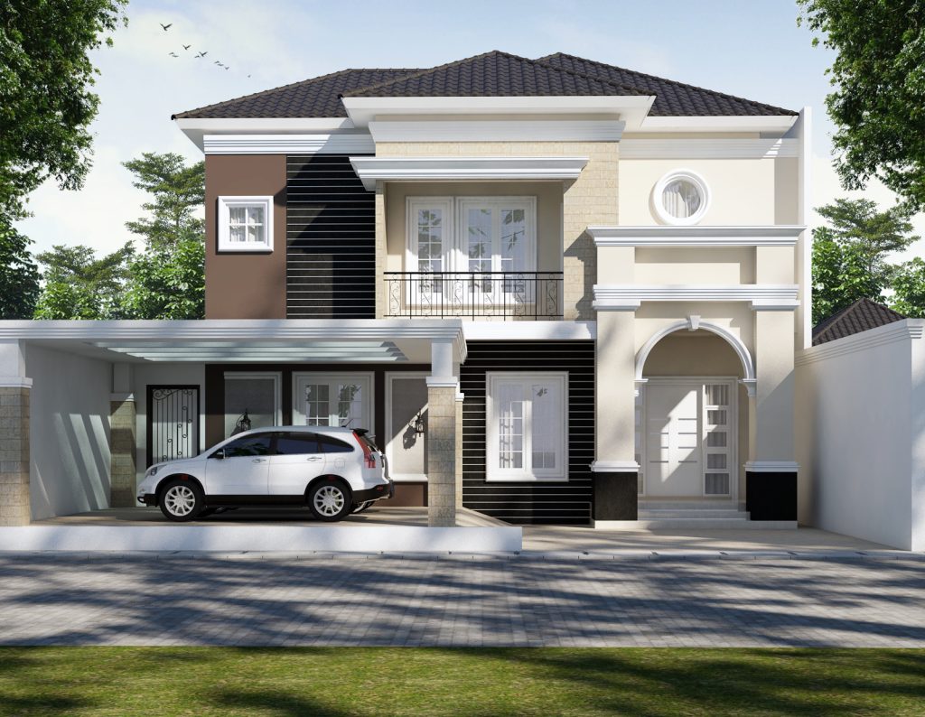Desain Rumah 2 Lantai Klasik