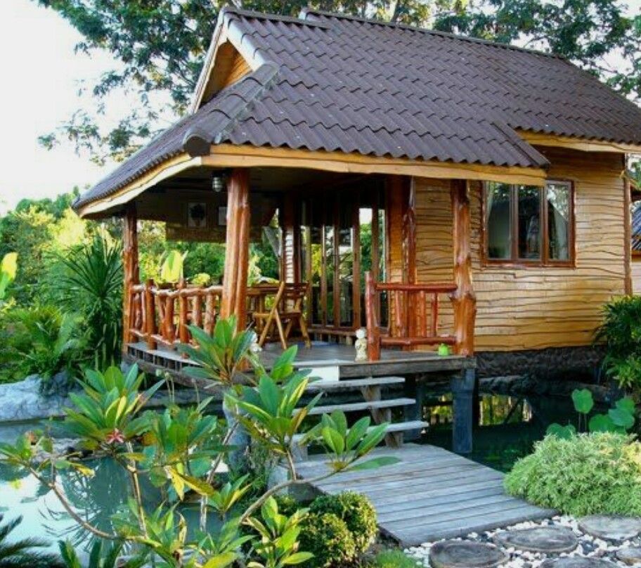 Desain Rumah Kayu Pinggir Pantai