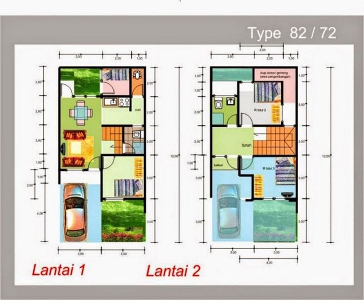 Desain Rumah 2 Lantai 4 Kamar Tidur