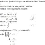 Contoh Soal Barisan Geometri