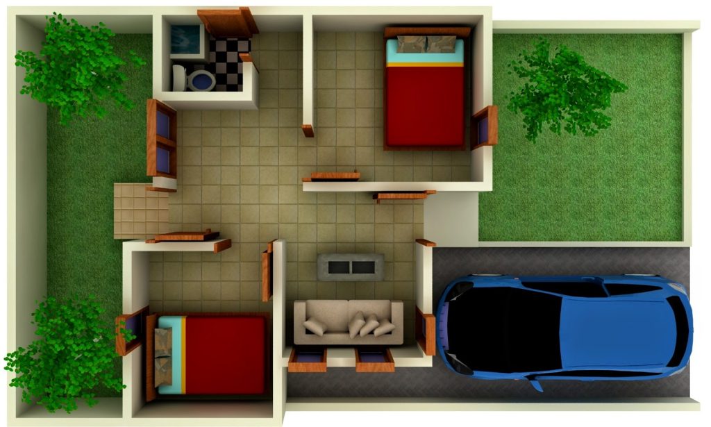 Desain Rumah Ukuran 36 72