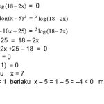 Soal Persamaan Logaritma