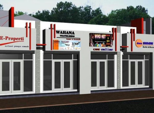Desain Rumah Ruko 1 Lantai