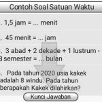 Soal Satuan Waktu