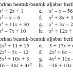 Soal Pemfaktoran