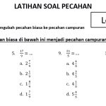 Soal Pecahan Campuran Kelas 6