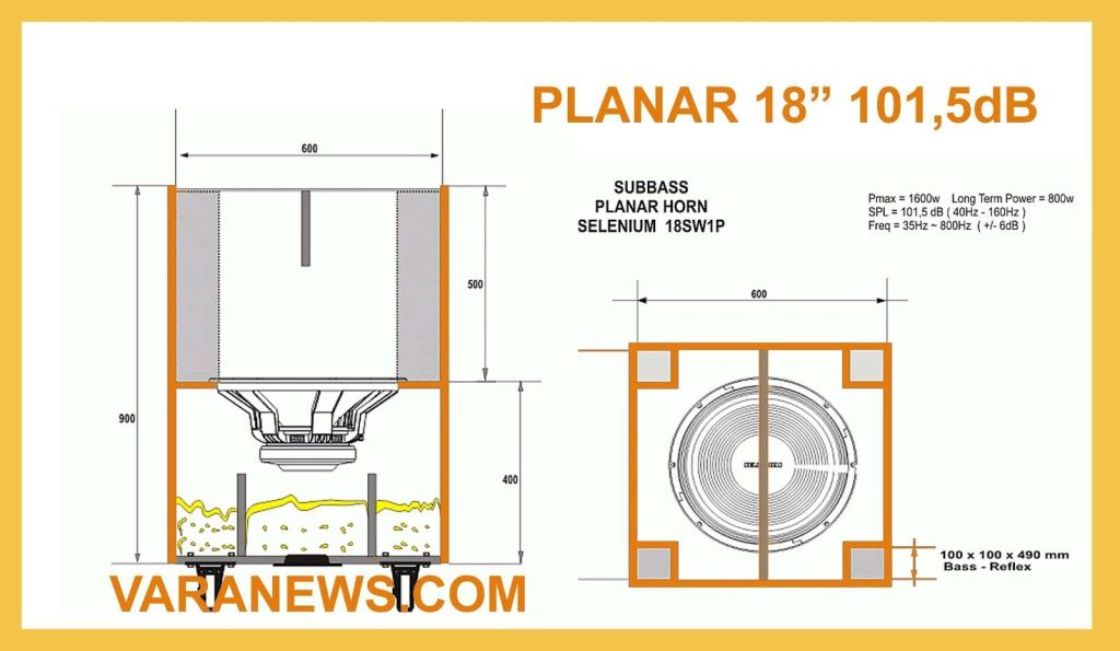 Skema Box Speaker Column 4 Inch