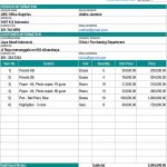 Contoh Purchase Order Form