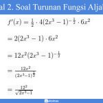 Contoh Soal Turunan Fungsi Aljabar Contoh Soal Turunan Fungsi Aljabar