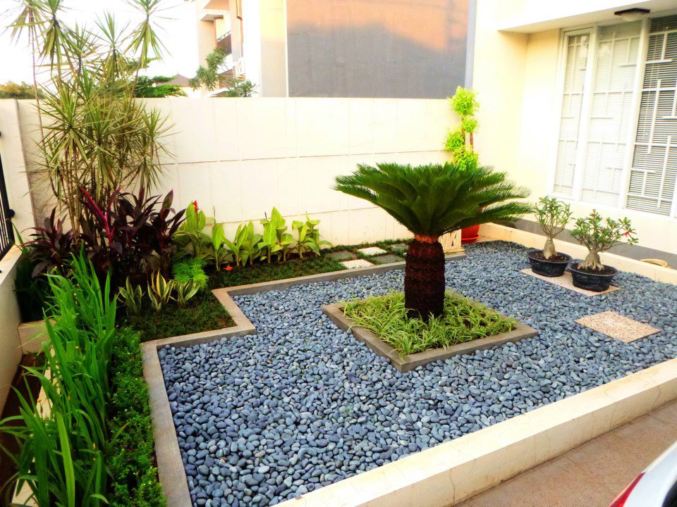 Desain Taman Kering Depan Rumah